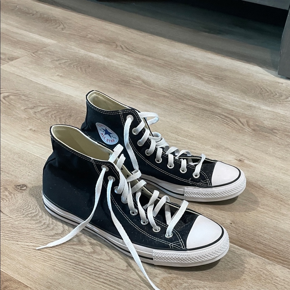 Converse Black and White High-Top Sneakers